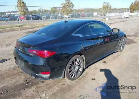 2017 Infiniti Q60 3.0T Red Sport 400 из США, поврежденный, VIN JN1FV7EL2HM701170